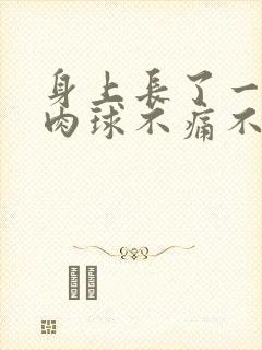 身上长了一个小肉球不痛不痒