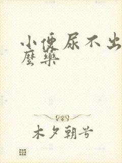 小便尿不出吃什么药