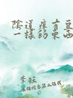 阴道痒有豆腐渣一样的东西是怎么回事