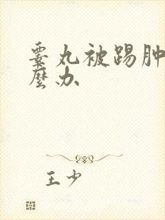 睾丸被踢肿了怎么办