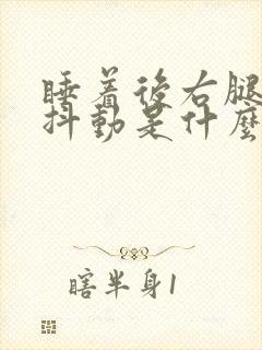 睡着后右腿频繁抖动是什么原因