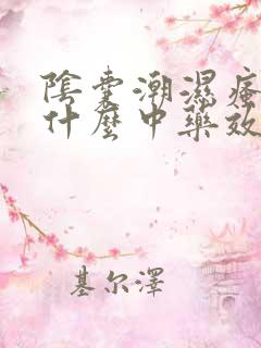 阴囊潮湿瘙痒用什么中药效果最好