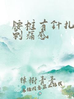 腰椎有针扎似的刺痛感