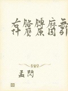 右胳膊麻无力是什么原因引起的