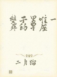 双子男唯一最心疼的星座