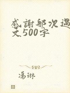 感谢那次遇见作文500字