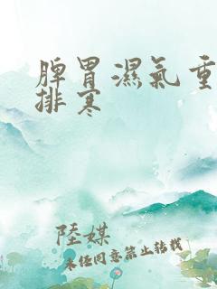 脾胃湿气重怎么排寒