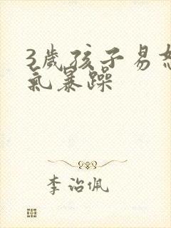 3岁孩子易怒脾气暴躁