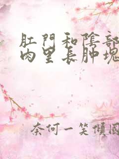 肛门和阴部之间肉里长肿块