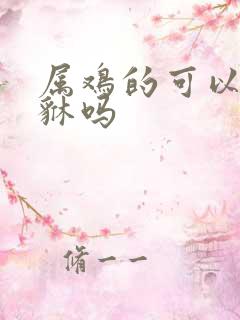 属鸡的可以带貔貅吗