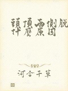 头顶两侧脱发是什么原因