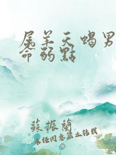 属羊天蝎男的致命弱点