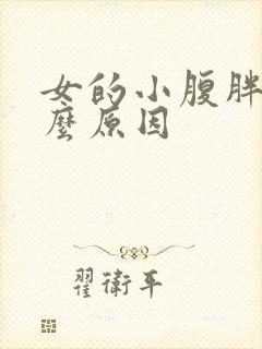 女的小腹胖是什么原因