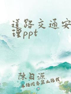 道路交通安全管理ppt