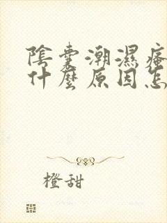 阴囊潮湿瘙痒是什么原因怎么治疗