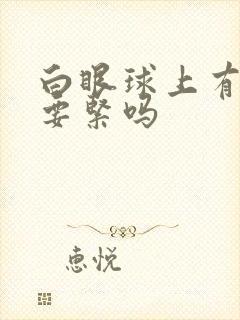 白眼球上有黄斑要紧吗