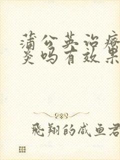 蒲公英治疗胆囊炎吗有效果吗