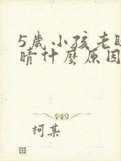 5岁小孩老眨眼睛什么原因