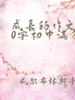 成长的作文800字初中满分作文