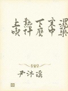 上热下寒湿气重吃什么中药