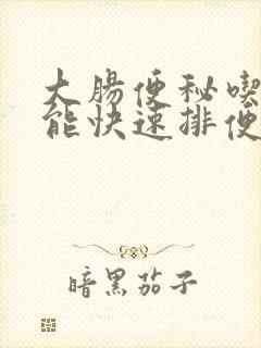 大肠便秘吃什么能快速排便