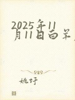 2025年11月11日白羊座运势