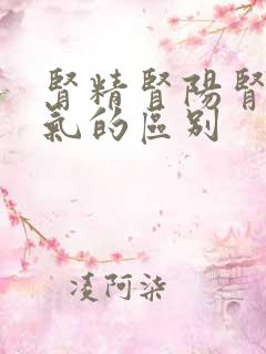 肾精肾阳肾阴肾气的区别