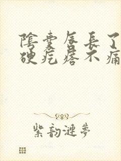 阴囊唇长了个小硬疙瘩不痛不痒