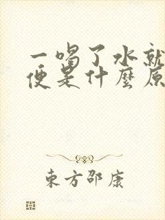 一喝了水就想小便是什么原因