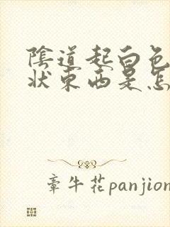 阴道起白色颗粒状东西是怎么回事