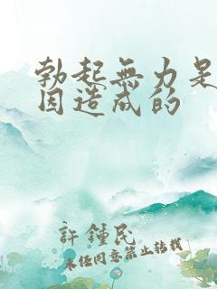 勃起无力是什原因造成的