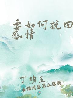 要如何挽回一段感情