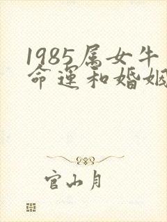 1985属女牛命运和婚姻