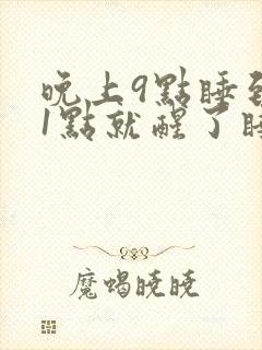 晚上9点睡到11点就醒了睡不着