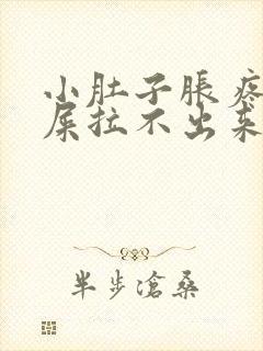 小肚子胀疼想拉屎拉不出来怎么回事