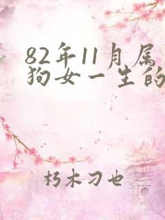 82年11月属狗女一生的命运