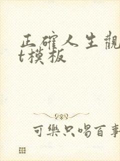 正确人生观ppt模板