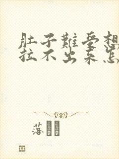 肚子难受想拉屎拉不出来怎么回事