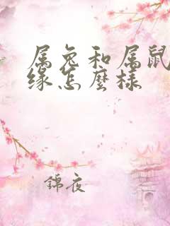 属兔和属鼠的姻缘怎么样