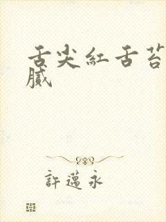 舌尖红舌苔黄厚腻