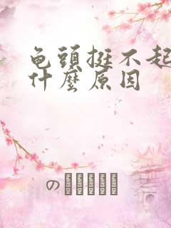 龟头挺不起来是什么原因