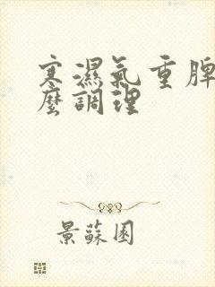 寒湿气重脾虚怎么调理