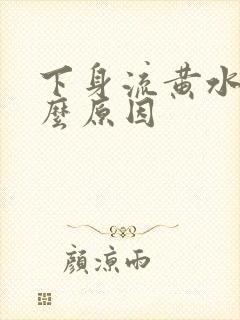 下身流黄水是什么原因