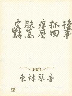 皮肤痒抓后起红点怎么回事