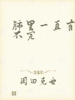 肺里一直有痰咳不完