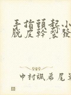 手指头起小水泡脱皮干裂发硬