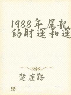 1988年属龙的财运和运气如何