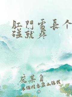 肛门处长个包一碰就疼