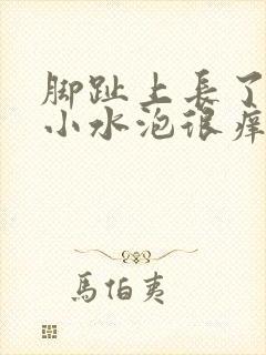 脚趾上长了很多小水泡很痒怎么办