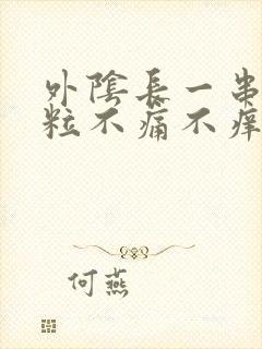 外阴长一串小肉粒不痛不痒